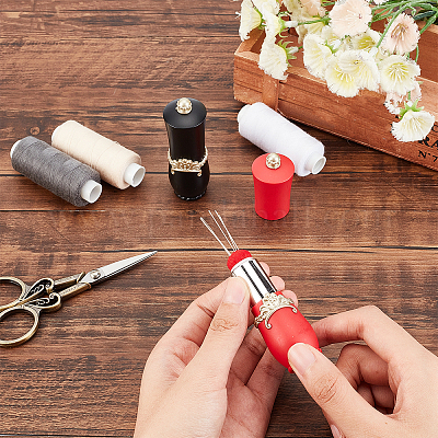DIY Lipstick Tube Into A Sewing Needle Holder 