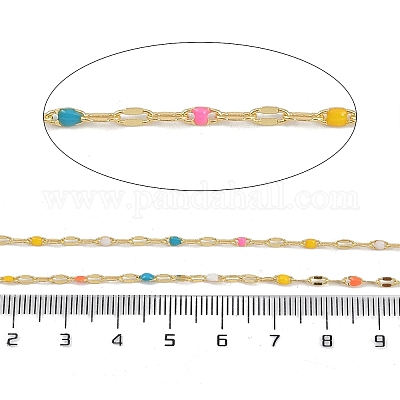 Catene in ottone placcate a cremagliera&nbsp;AJEW-Q153-03G-11-1