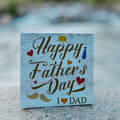 Happy Father's Day Hat Tie Mustache Greeting Card