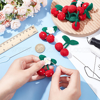 8 Stück 2 Stile Häkel-Ornament-Accessoires aus Baumwolle&nbsp;DIY-DR0001-08-1