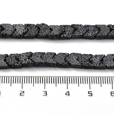 Natürliche Lavasteinperlenstränge&nbsp;G-H303-C15-1