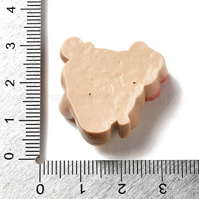 Cabochons décodés en résine opaque&nbsp;CRES-L042-A08-1