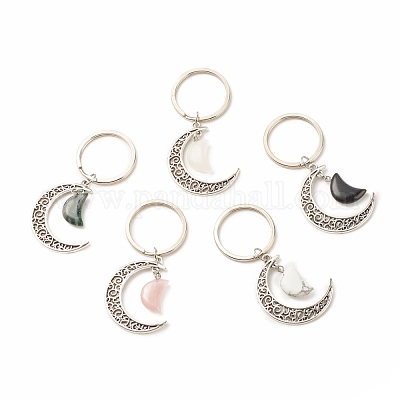 Crescent Moon Key Necklace - Large