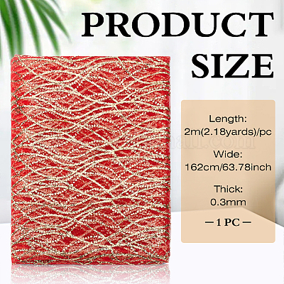 Polyester-Paillettenstoff&nbsp;DIY-WH0683-51C-1