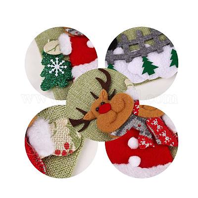 6 Calze Di Natale Per Cani A Forma Di Osso, In Acrilico Rosso, 44,5 Cm, Decorazioni E Regali - 3