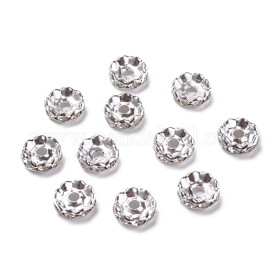 Eisenkristall-Strass-Abstandshalterperlen&nbsp;RB-A007-10MM-S-1