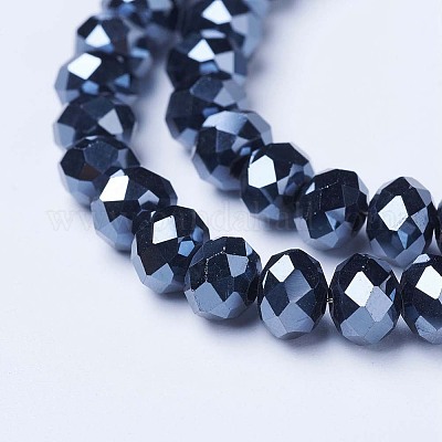 Chapelets de perles en verre électroplaqué&nbsp;EGLA-A034-P1mm-A18-1