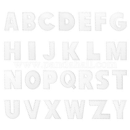 アクリルテンプレート 革手芸模様モデル Diyキーホルダー素材 アルファベット 文字 Zを 透明 56 5 63 5x 5 70 5x1 5mm 穴 1mm 26個 セットの通販 Jp Pandahall Com