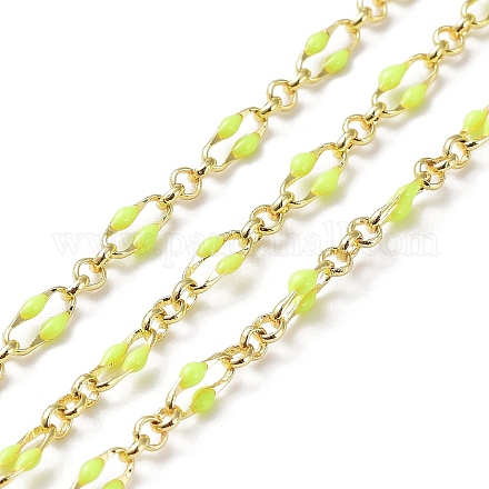 Enamel Oval Link Chains CHC-K014-10G-04-1