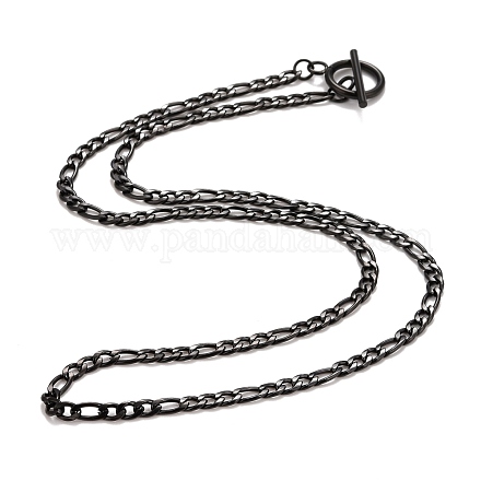 Ion Plating(IP)  304 Stainless Steel Chain Necklaces NJEW-A002-06EB-1