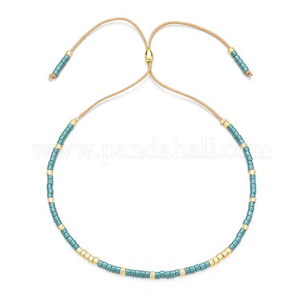 Bracelet coulissant en perles de verre JA6389-4-1