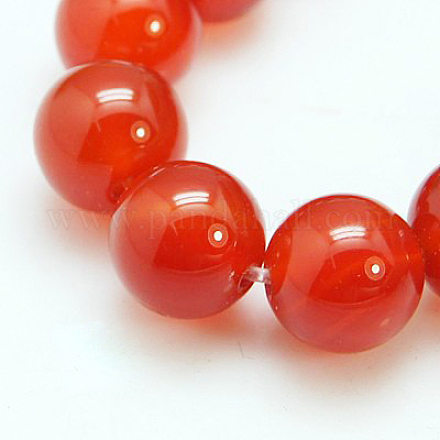 Chapelets de perles en cornaline naturelle X-G-C076-10mm-2A-1