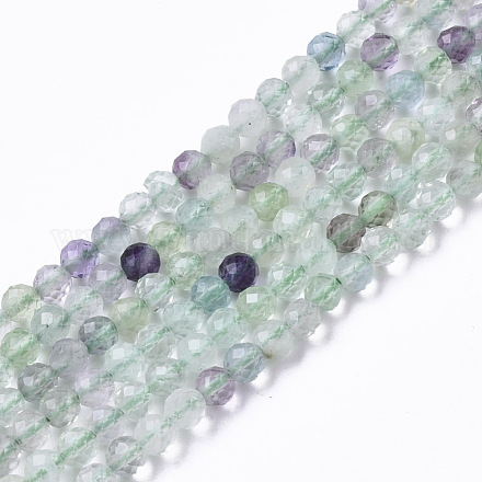Chapelets de perles en fluorite naturel G-R465-04-1