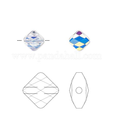 Perles de cristal autrichien 5054-6mm-101(U)-1