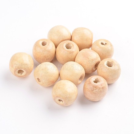 Natural Wood Beads TB16mmY-15-LF-1