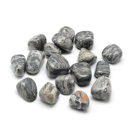 Mapa natural piedra / piedra picasso / cuentas de jaspe picasso G-Q947-08-1