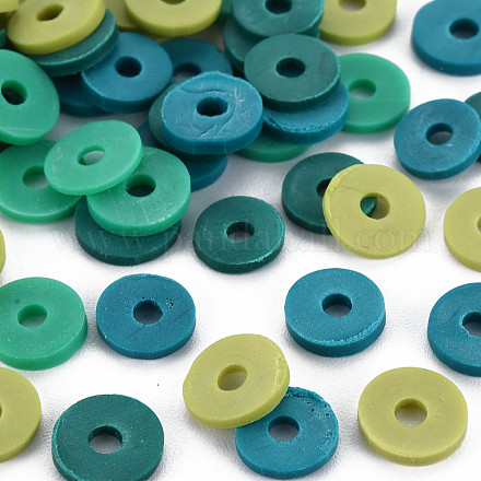 4 Colors Handmade Polymer Clay Beads CLAY-N011-032-16-1