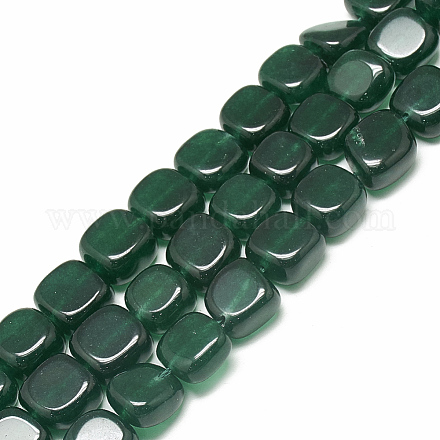 Natural White Jade Beads Strands G-S300-114A-8x14mm-1