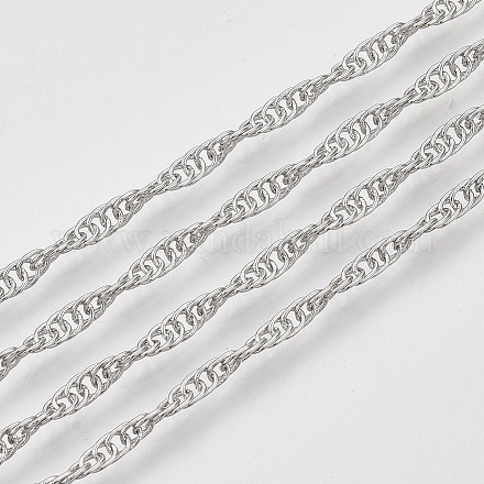 Сингапурские паяные латунные покрытые железом цепи CH-S125-05A-P-1