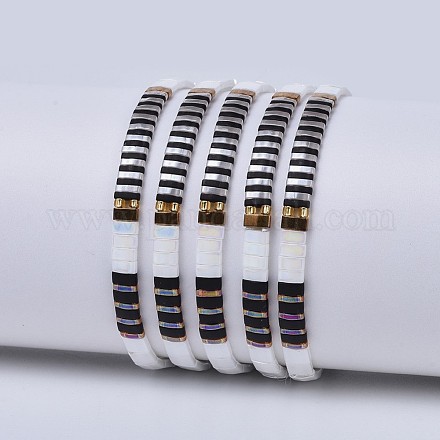 TILA Japanese Seed Beads Stretch Bracelets BJEW-P256-T01-1
