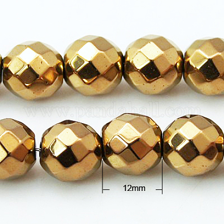 Non-Magnetic Synthetic Hematite Beads Strands G-G092-12mm-1-1