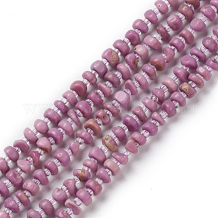 Brins naturels de perles de phosphosidérite G-K331-004-1