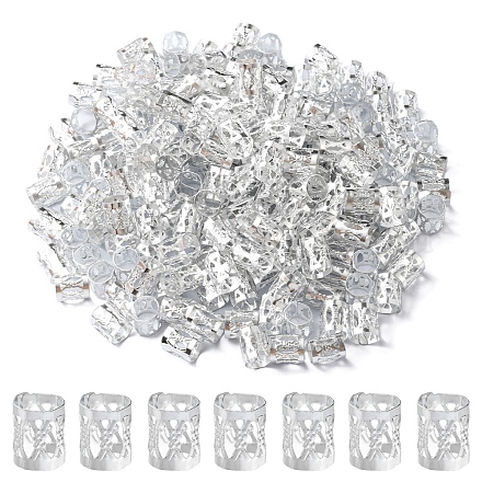 200 Stück Aluminium-Dreadlocks-Perlen-Haardekoration ALUM-YW0001-04A-1