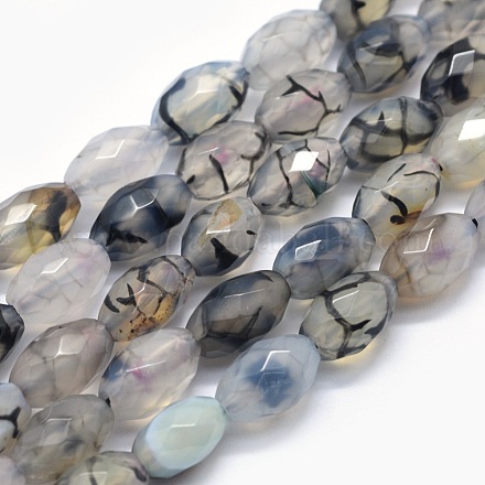 Chapelets de perles d'agate naturelle X-G-E506-01L-1