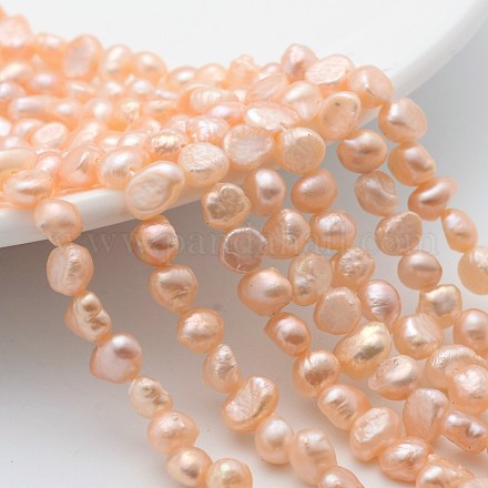 Natural Cultured Freshwater Pearl Beads Strands PSB001Y-2-1