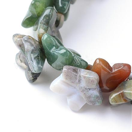 Natural Indian Agate Bead Strands G-R395-05-1