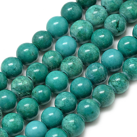 Synthetic Turquoise Beads Strands X-G-Q954-23-4.5mm-1