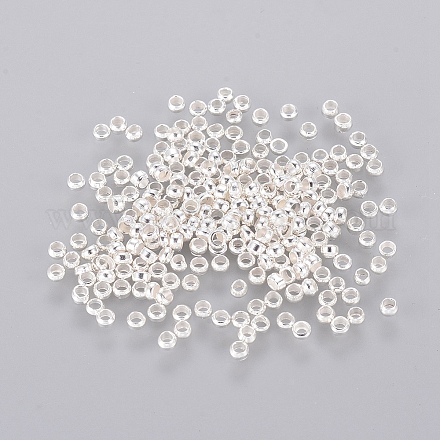 Perles à écraser en laiton  X-KK-L020-S-1