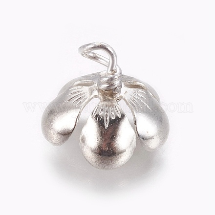 Bails de pendentif de chapeau de perle en laiton KK-WH0031-02S-1