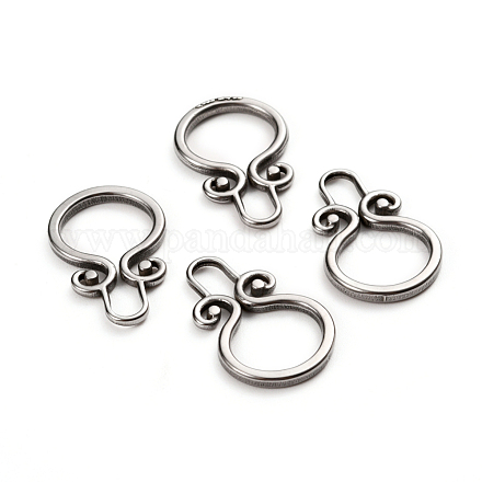 304 Stainless Steel Toggle Clasps Parts STAS-D142-03C-P-1