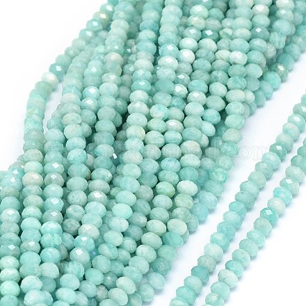 Chapelets de perles en amazonite naturelle G-O180-17-5mm-1