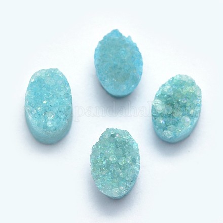 Cabochons de quartz naturel druzy G-P382-N01-1