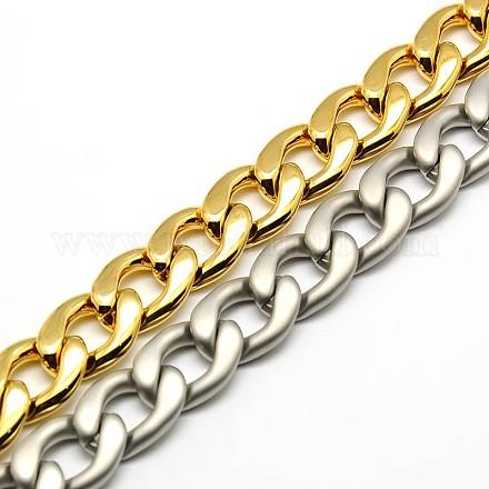 Cadena de bordillo de 304 acero inoxidable / pulseras de cadena trenzada STAS-A028-B127-1