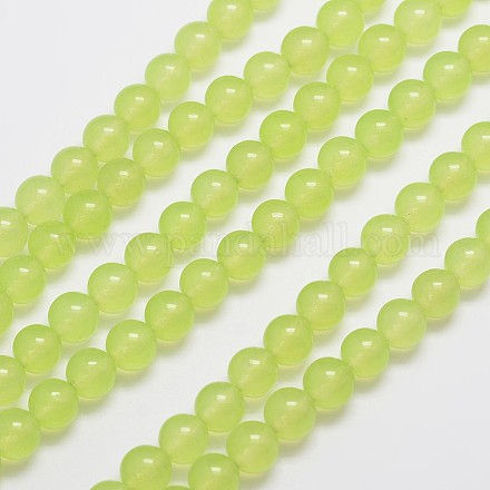Natural & Dyed Malaysia Jade Bead Strands G-A146-8mm-A27-1