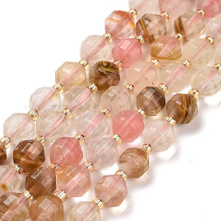 Chapelets de perles en verre de peau de tigre G-I338-02-1