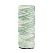 50M Segment Dyed Jute Cord, for Gift Wrapping, Party Decoration, Pale Green, 2mm, about 54.68 Yards(50m)/Roll
