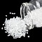 Glass Seed Beads, Hexagon, Two Cut, Clear, Size: about 1.8mm in diameter, about 37500pcs/Pound