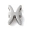 Constellation 304 Stainless Steel Charms, Pisces, 9x6x3mm, Hole: 2mm
