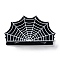 Hallowmeen Theme PVC Claw Hair Clips, with Iron Findings, Hair Accessories for Women Girls Thick Hair, Spider Web, 41x83x42mm