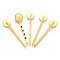 Iron Hair Bobby Pin Findings, Flat Round, Golden, 54x14mm, Tray: 12mm