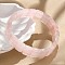 Natural Rose Quartz Gemstone Stretch Bracelets, Faceted, Rectangle, 2-3/8 inch(6cm)