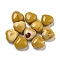 Natural Mookaite Beads, Half Drilled, Heart, 15.5x15.5x8mm, Hole: 1mm