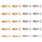 20Pcs 2 Colors Brass Pendants, Fish, Mixed Color, 22.5x9x5.5mm, Hole: 1x2.5mm, 10pcs/colors