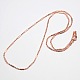 Brass Chain Necklaces MAK-P003-34RG-2