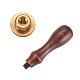 DIY Letter Scrapbook Brass Wax Seal Stamps and Wood Handle Sets AJEW-WH0048-01-4