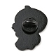 カクタスプレイヤーエナメルピン  バックパックの服用の黒の合金ブローチ  ブラック  30x22x1.5mm JEWB-Z008-02D-2